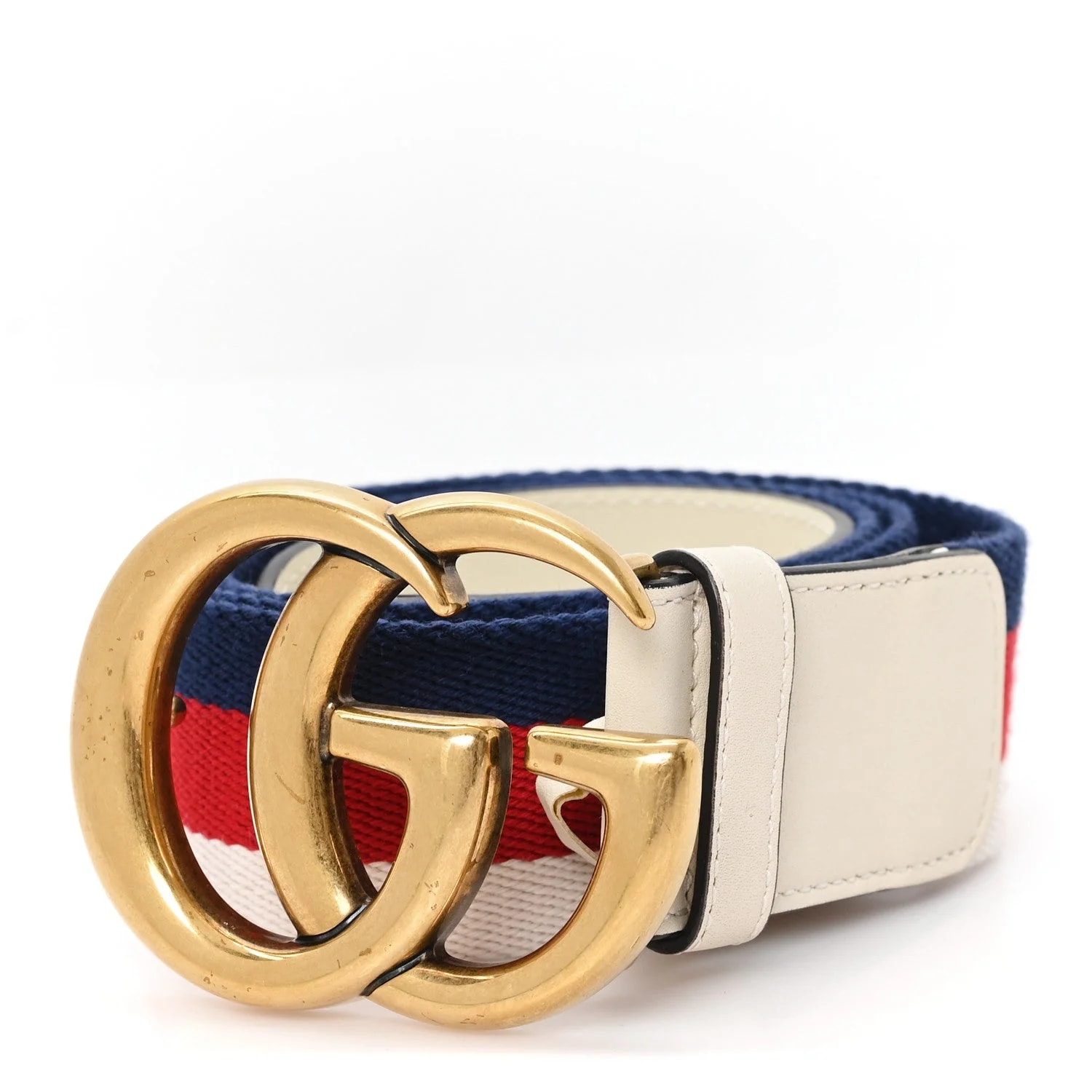 Gucci — Sylvie Web Double G 40mm Belt 95 38 Mystic Hibiscus Maritime — Accessory — resale