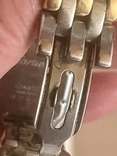 Cartier Panthere Quartz 27mm 18k Yellow Gold/Steel 3 Row W25028B6 4