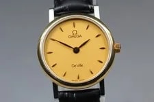 1990 Omega de Ville 595.1111 Cal.1471 Gold 23mm Quartz Japan 2