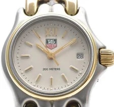 Tag Heuer — 【Near 】Tag Heuer S/el S05.008M Date Beige Gold Silver Quartz — Watch — resale