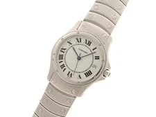 Cartier W20026K1 Santos Rondo LMWatches Silver Dial Stainless Steel 【4... 2