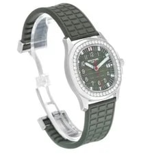 Patek Philippe Aquanaut Luce Steel Green Dial Diamond 5067A 5067 Box Papers 3