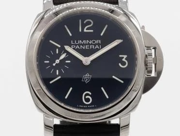 Panerai — Panerai Luminor Base Logo 44mm Steel PAM01084 Manual Winding Leather — Watch — resale