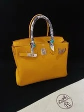 Hermes Birkin 30 Ambre Palladium PHW C Stamp Auth 2