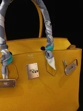Hermes Birkin 30 Ambre Palladium PHW C Stamp Auth 3