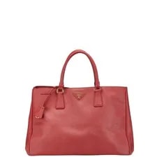 Prada — Prada Galleria Triangle Logo Plate — Handbag — resale