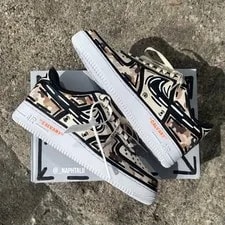 Custom “Camo Off-white Cartoon” Air Force 1 (ANY Color & Size/ship IN 3-4WEEKS) 2