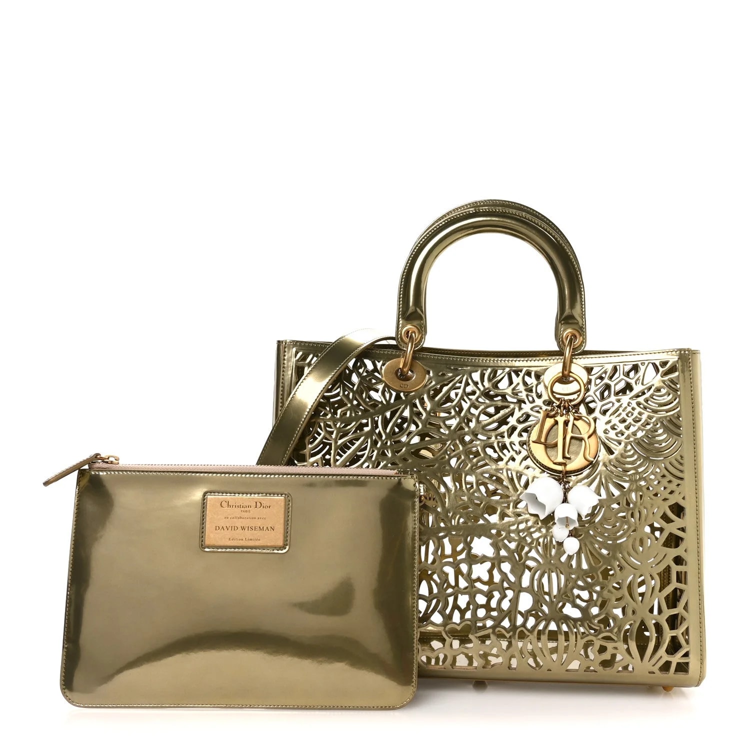 X David Wiseman Metallic Laser Cut Large Lady Dior 2