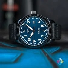 2019 IWC Pilot's Mark Xviii 'Laureus' Ceramic 41mm Blue Sunburst 2
