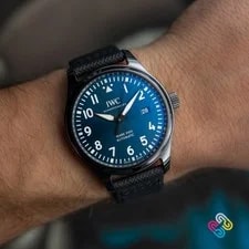2019 IWC Pilot's Mark Xviii 'Laureus' Ceramic 41mm Blue Sunburst 3