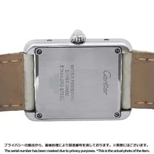 Cartier Quartz Tank Limited Edition W1019555 Stainless Steel / Leather #TZW458 3
