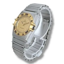 Omega Constellation K18 Gold Dial Quartz SS 3