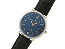 IWC IW356523 Portofino AutomaticWatches Blue Dial SS/Genuine Leather【472】 2