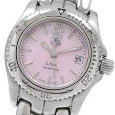Tag Heuer — TAG Heuer Link Quartz Pink Shell Date SS From Japan — Watch — resale