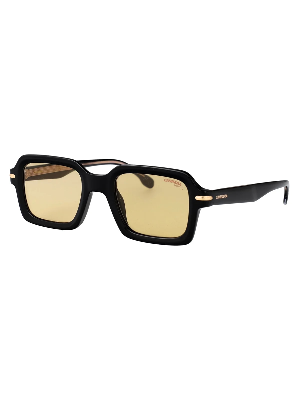 Carrera Acetate Square Frame Sunglasses — Black 2