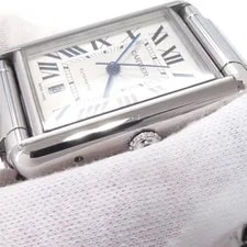 Cartier Tank Solo SM W5200013 (3170) Silver Stainless Steel Quartz 24mm #W2429 4