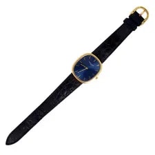 Patek Philippe Golden Ellipse Blue Dial Automatic 31x35 Yellow Gold Leather Band 2