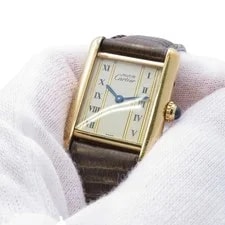 Cartier Tank Must W1003053 SV925 28mm Ivory Dial Quartz #TZW493 4