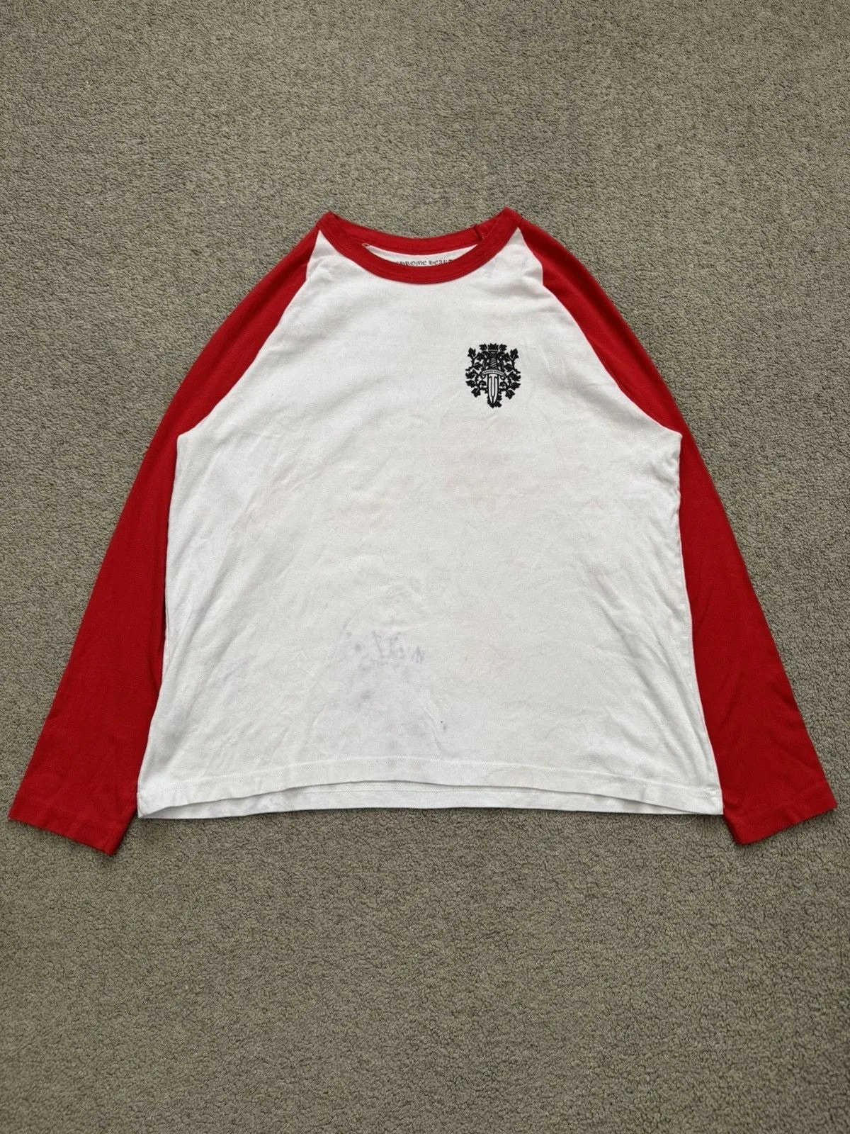 Chrome Hearts — Hearts Vine Dagger Baseball Long Sleeve T Shirt — streetwear — resale