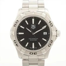 TAG Heuer — TAG Heuer Aqua Racer WAP1110 SS QZ Black Dial 2 Extra Links Pillow Outside — decorative_object — resale