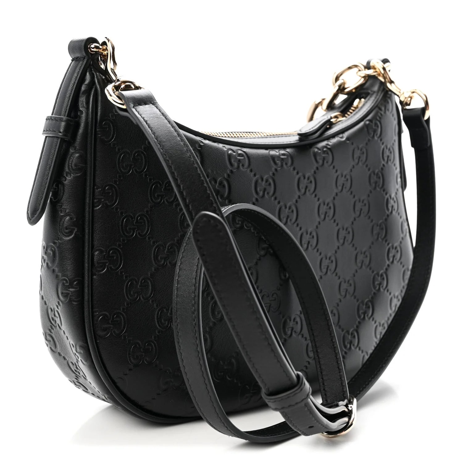 GG Embossed Emblem Medium Half Moon 3