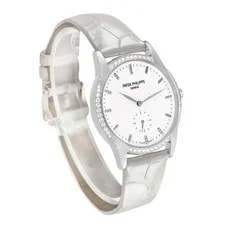 Patek Philippe Calatrava 18k White Gold Diamond 7122G 7122 Box Papers 4