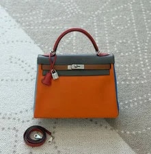 Hermès — Auth Hermès Kelly 32 -Color Six Shades Palladium — Handbag — resale