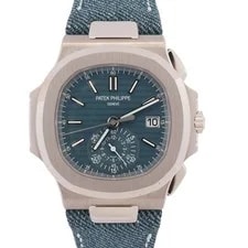 Patek Philippe — Patek Philippe Nautilus 40.5mm Blue Stick Dial Ref# 5980/60G-001 — Watch — resale