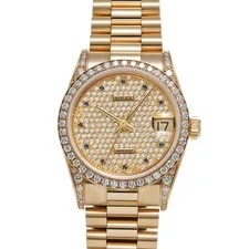 Rolex — Rolex Datejust 69138G Champagne / Diamond Dial Yellow Gold Automatic 26mm #W727 — Watch — resale