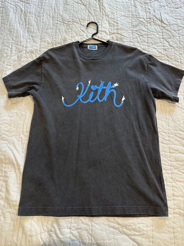 KITH — Kith X Disney Donald Duck Script Logo Tee — streetwear — resale