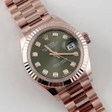Rolex Datejust 28 279175 '' Rose Gold Olive Diamond Dial (2025) 2