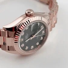 Rolex Datejust 28 279175 '' Rose Gold Olive Diamond Dial (2025) 4