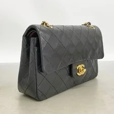 Auth [6fe6469] Chanel Matrasse W Flap WChain Gol... 2