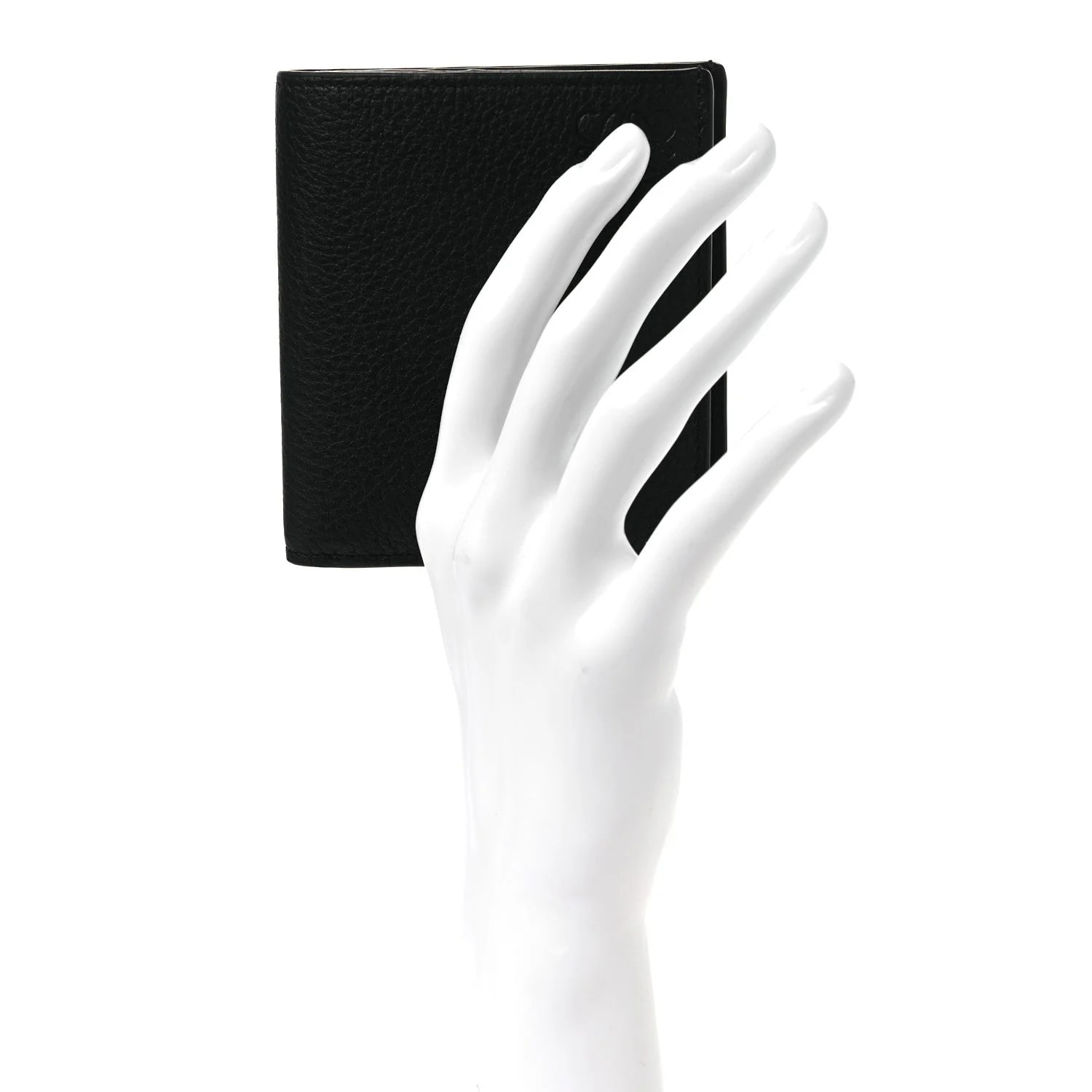 Grained Vertical Bi-fold Wallet 2