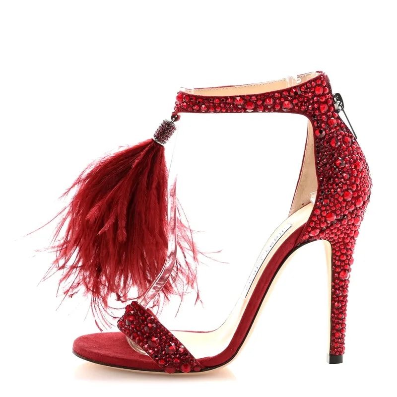 Jimmy Choo — Feather Viola 110 36 — Designer Shoe — resale