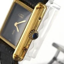 Authentic [Unserviced - Value Price] Cartier Must Tank SM Gold Plated Manual... 3