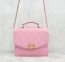 Chanel — Chanel Top Handle Flap With New Internal Chip 148511924 — Handbag — resale