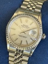 Rolex Datejust 16000 Tapestry Dial Cal 3035 - Just Serviced & Running Strong! 2