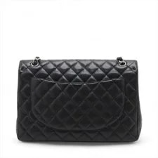 Chanel Dekamatrasse 34 Grained Single Flap Double Chain 2