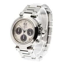 Cartier — Cartier Pasha C W31048M7 36mm SS Silver / Black #C7667 — Watch — resale
