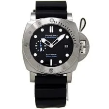 Panerai PAM01596 Submersible 44mm Steel/Rubber BOX&WARNT2025 RETAIL$10,600 #PM36 2