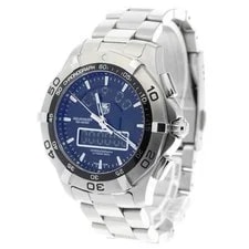 TAG Heuer Aquaracer Chronograph CAF1010 45mm SS Black #C9689 2