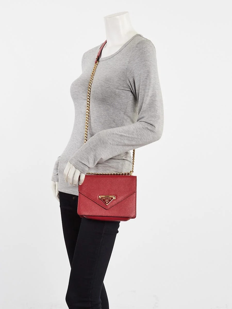 Prada Fuoco and Soft Lux Envelope Chain 1BD200 2