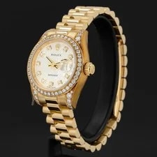 Rolex Lady-Datejust 26, 179158, Yellow Gold, Diamond Bezel & Lugs 2