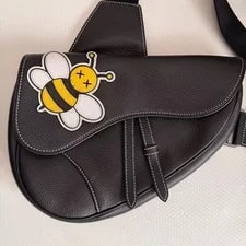 Christian Dior Saddle Bee Logo Crossbody Strap 3