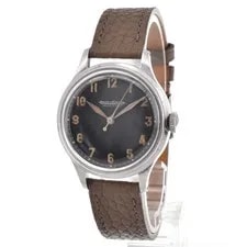 Jaeger-LeCoultre SS Leather Black Dial Manual Winding 2