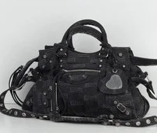 Balenciaga — Balenciaga Neo Cagole City Medium in Washed BB Monogram D5 — Handbag — resale