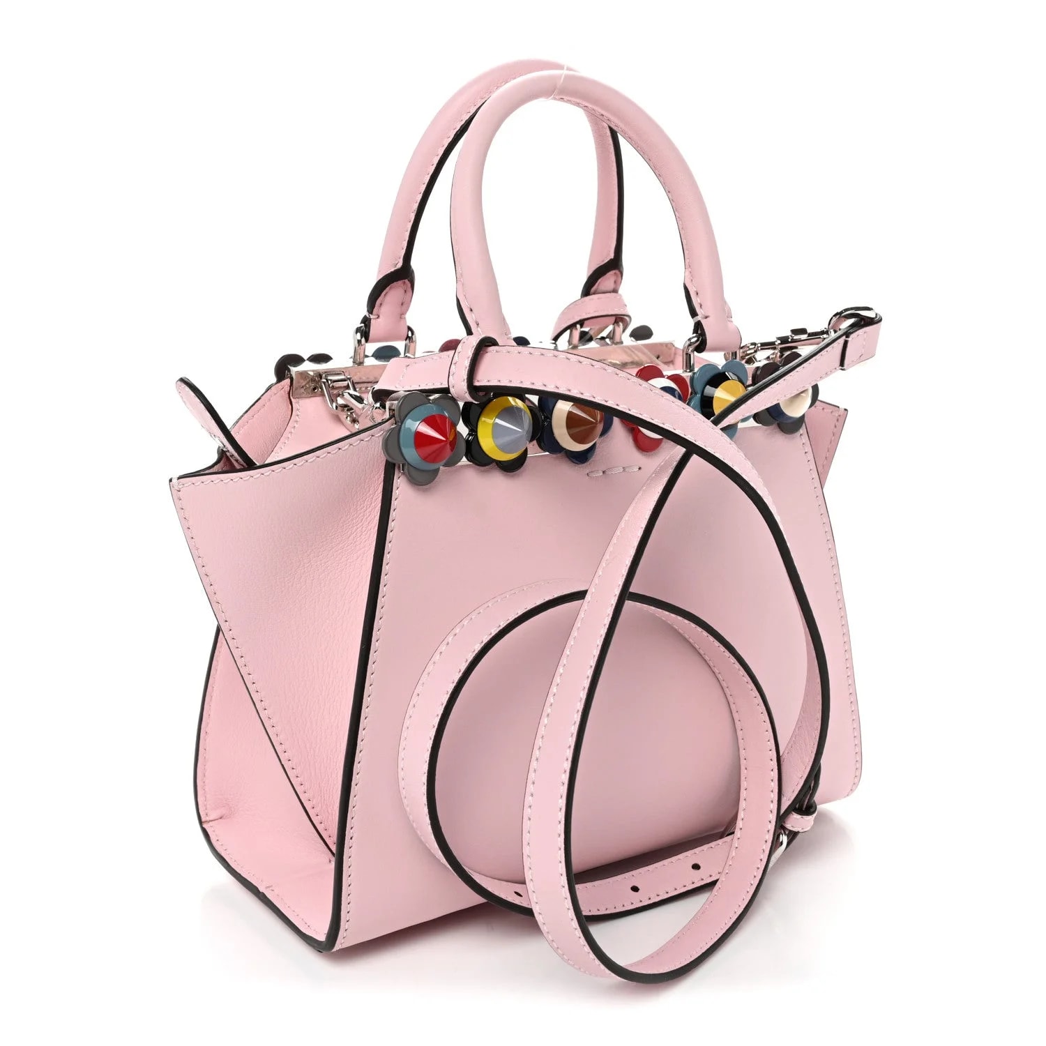 Vitello Dolce Plexiglass Flowerland Studded Mini 3Jours Peonia 3