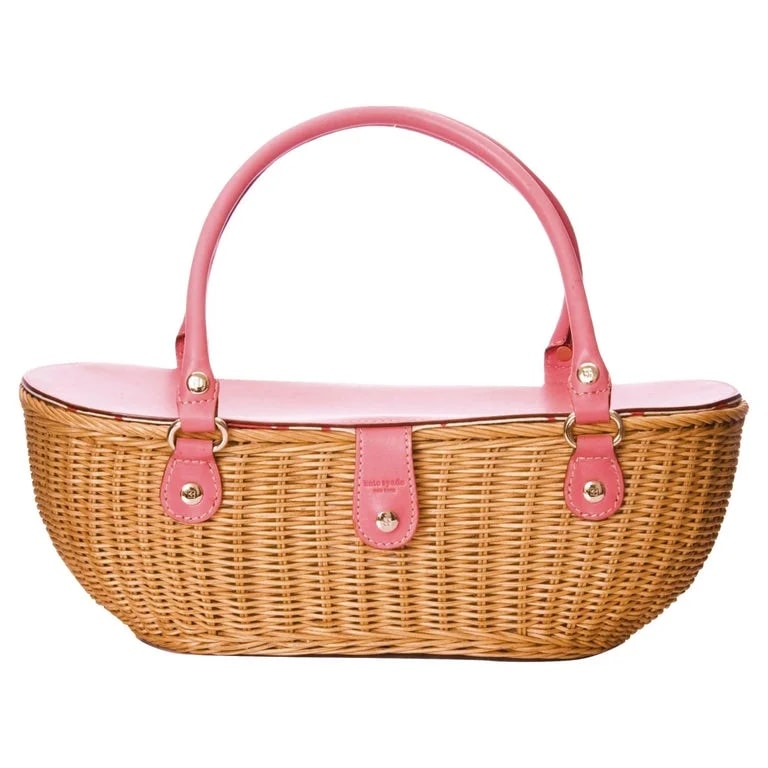 New Kate Spade Her Large Collectible Basket Bag 2