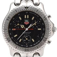 Tag Heuer — [N ] TAG Heuer S/el CG1110-0 Black Dial Date Chronograph Quartz — Watch — resale